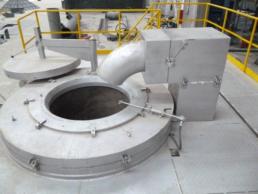 Cap 1000kg Aluminum Melting Furnace Natural Gas NG For Die Casting  Tempperature Control